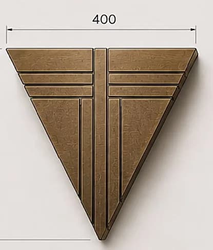Piramide in bronzo - Thumbnail 2