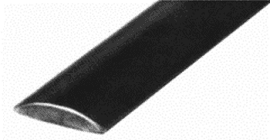 Corrimano semi-rotondo in acciaio - 30x8