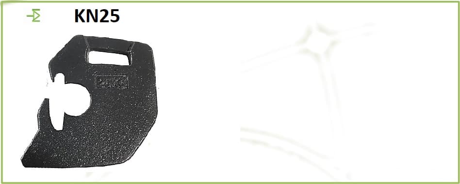 Massa del trattore Kubota 25 kg - KN25