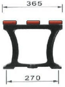 Piede di panca rurale