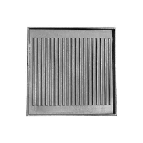 "Piastra rettangolare e quadrata rigata"