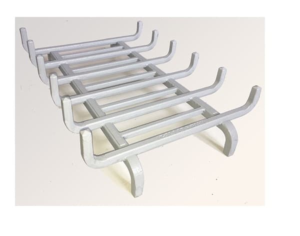 Porta legna in ghisa a conchiglia 6 barre