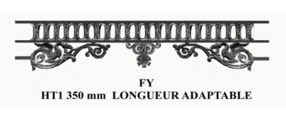 Barra di supporto per finestra in ghisa — rif FY