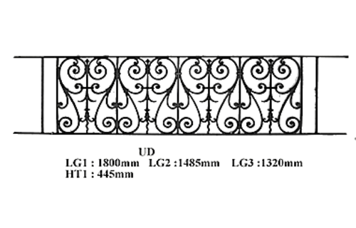 Balcon garde-corps balustrade en fonte Loiselet