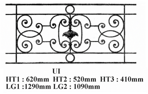 Balcon garde-corps balustrade en fonte Loiselet