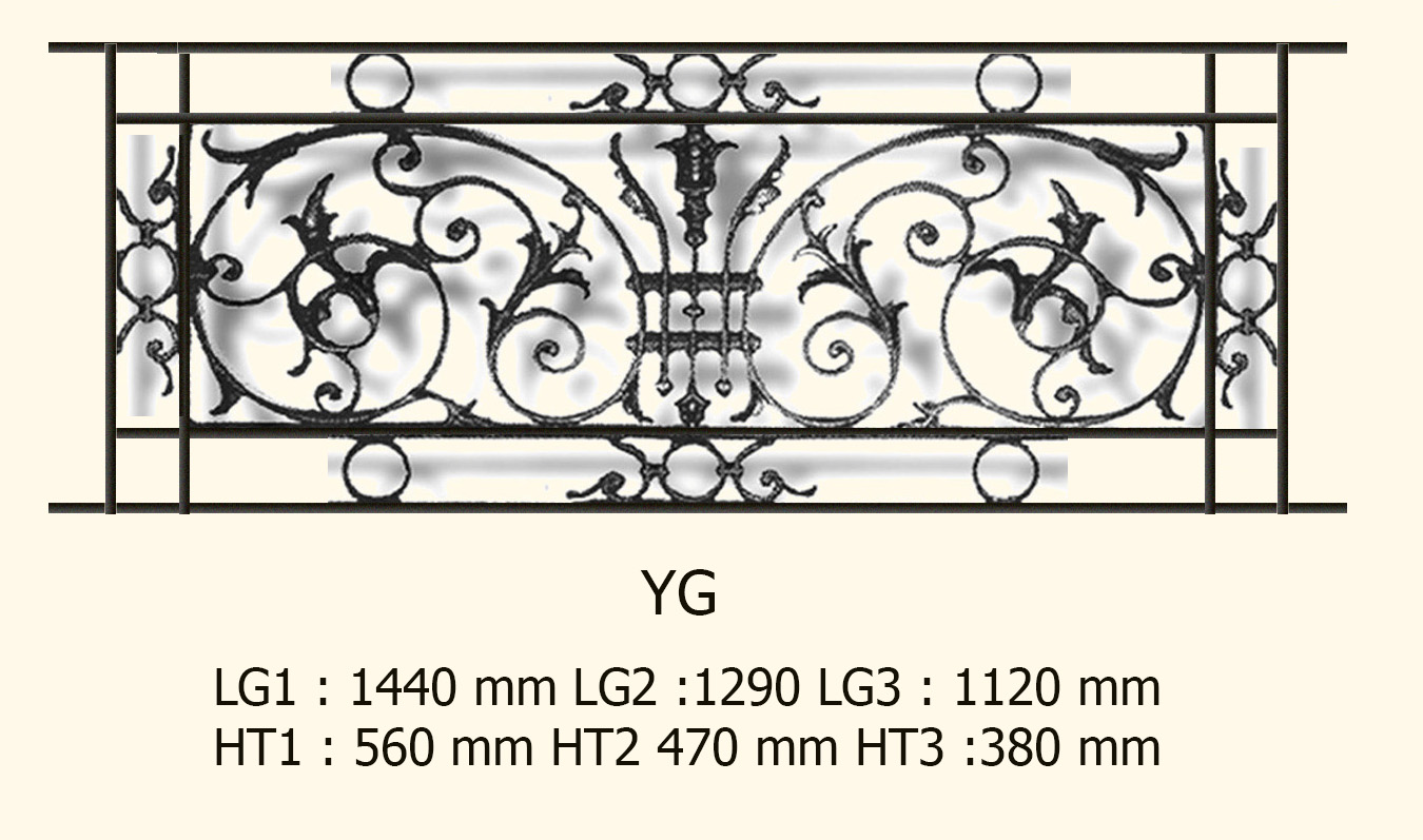 Balcon garde-corps balustrade en fonte Loiselet