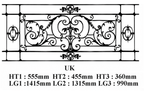 Balcon garde-corps balustrade en fonte Loiselet