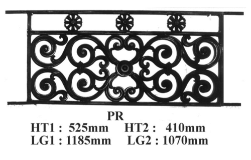 Balcon garde-corps balustrade en fonte Loiselet