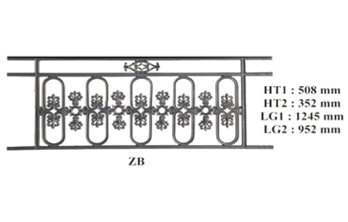 Balcon garde-corps balustrade en fonte Loiselet