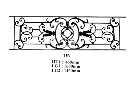 Balcone parapetti balaustra in ghisa Uccellino