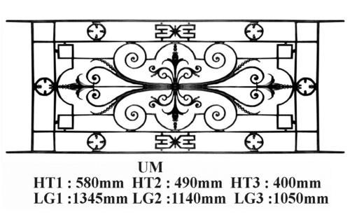 Balcon garde-corps balustrade en fonte Loiselet