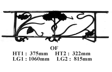 Balcone parapetti balaustra in ghisa Uccellino