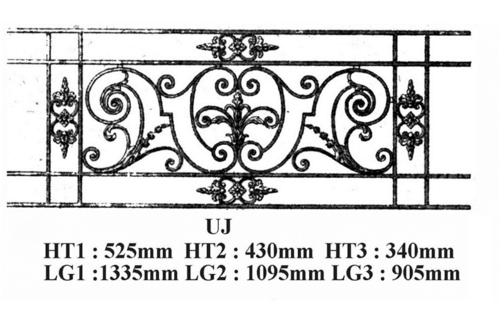 Balcon garde-corps balustrade en fonte Loiselet