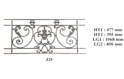 Balcon garde-corps balustrade en fonte Loiselet