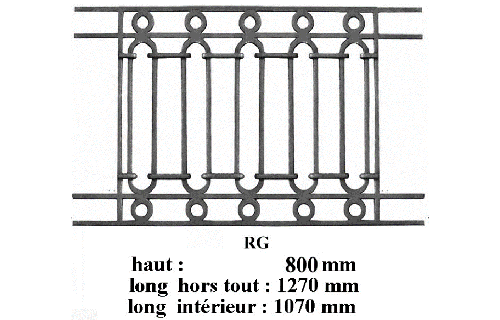 Balcon garde-corps balustrade en fonte Loiselet