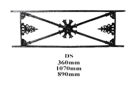 Balcone parapetti balaustra in ghisa Uccellino