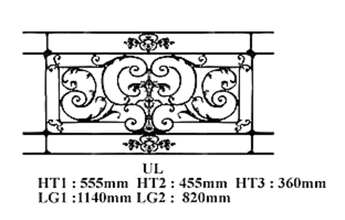 Balcon garde-corps balustrade en fonte Loiselet