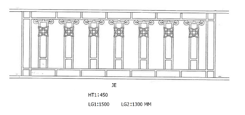 Balcone parapetti balaustra in ghisa Uccellino