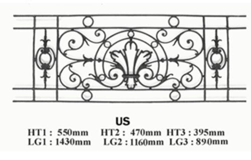 Balcon garde-corps balustrade en fonte Loiselet