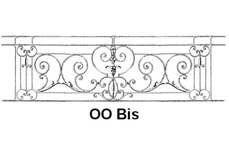 Balcone parapetti balaustra in ghisa Uccellino