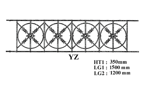 Balcon garde-corps balustrade en fonte Loiselet