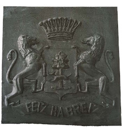 Placca decorato di camini
