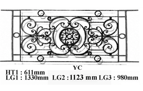 Balcon garde-corps balustrade en fonte Loiselet