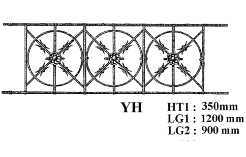 Balcon garde-corps balustrade en fonte Loiselet