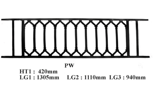 Balcon garde-corps balustrade en fonte Loiselet