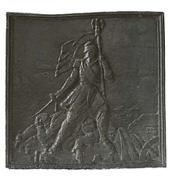 Placca decorato di camini