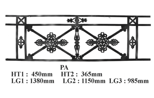 Balcon garde-corps balustrade en fonte Loiselet