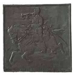 Placca decorato di camini