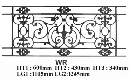 Balcon garde-corps balustrade en fonte Loiselet