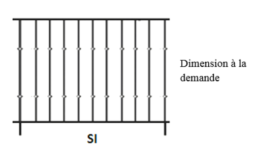 BALUSTRADE BALUSTRE RAMBARDE FONTE FER FORGÉ LOISELET - SI