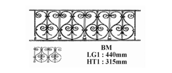 BARRE D'APPUI DE FENETRE GARDE CORPS BALUSTRADE LOISELET - BM