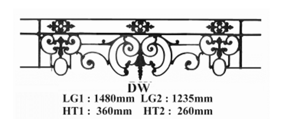 BARRE D'APPUI DE FENETRE GARDE CORPS BALUSTRADE LOISELET - DW