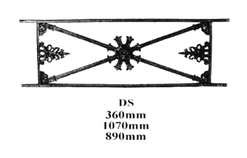 GRILLE DE BALCON GARDE CORPS BALUSTRADE LOISELET - DS