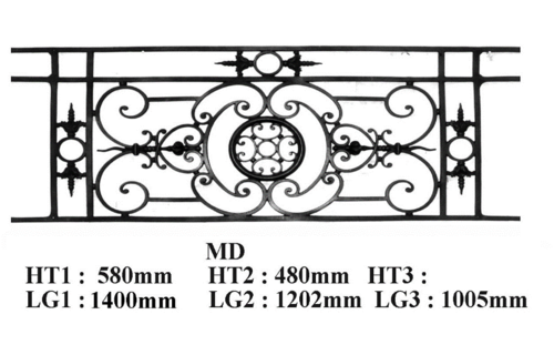 GRILLE DE BALCON GARDE CORPS BALUSTRADE LOISELET - MD