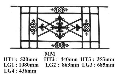 GRILLE DE BALCON GARDE CORPS BALUSTRADE LOISELET - MM