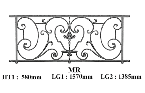 GRILLE DE BALCON GARDE CORPS BALUSTRADE LOISELET - MR