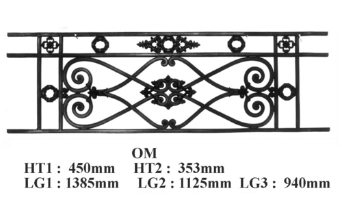 GRILLE DE BALCON GARDE CORPS BALUSTRADE LOISELET - OM