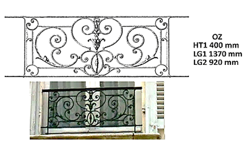 GRILLE DE BALCON GARDE CORPS BALUSTRADE LOISELET - OZ